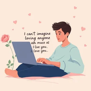 Học cách bày tỏ tình yêu sâu sắc qua 'I can’t imagine loving anyone as much as I love you' bài học tiếng Anh