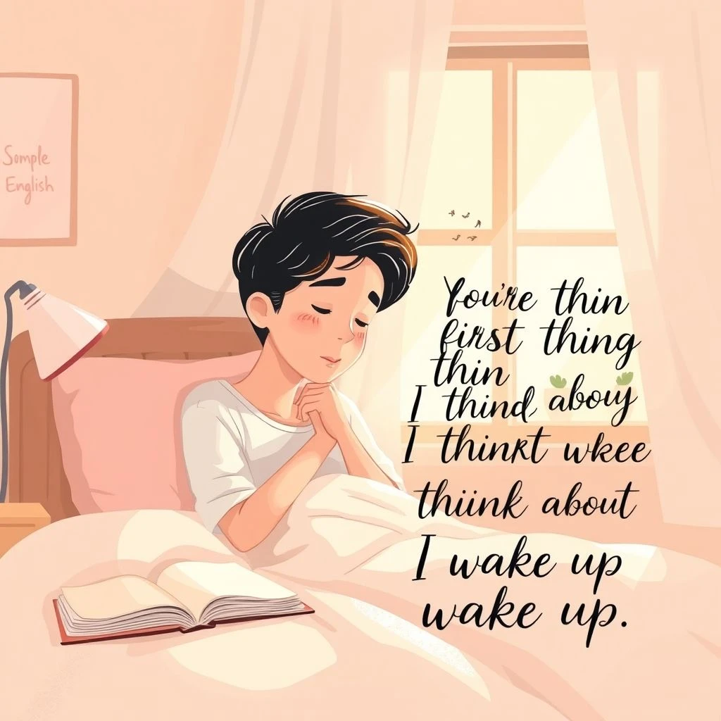 Học tiếng Anh chân thành với câu "You're the first thing I think about when I wake up."
