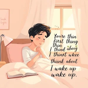 Học tiếng Anh chân thành với câu "You're the first thing I think about when I wake up."