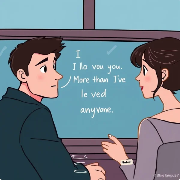 Learn English with the quote: I love you. More than I've ever loved anyone.