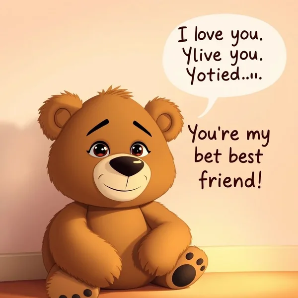 Análisis de la frase en inglés "I love you. You're my best friend." para estudiantes