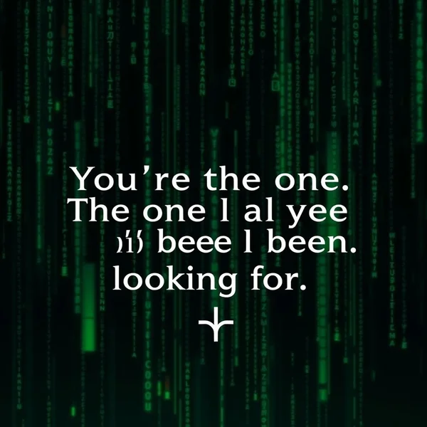 Learn English: You’re the one. The one I’ve been looking for.