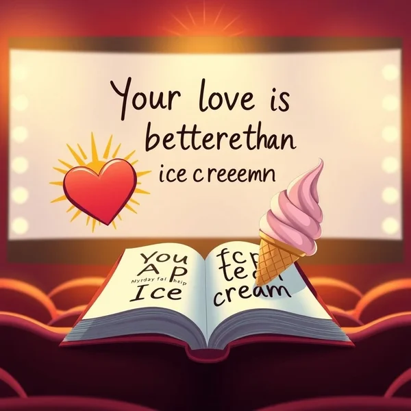 Analyzing 'Your love is better than ice cream.' for English Learners