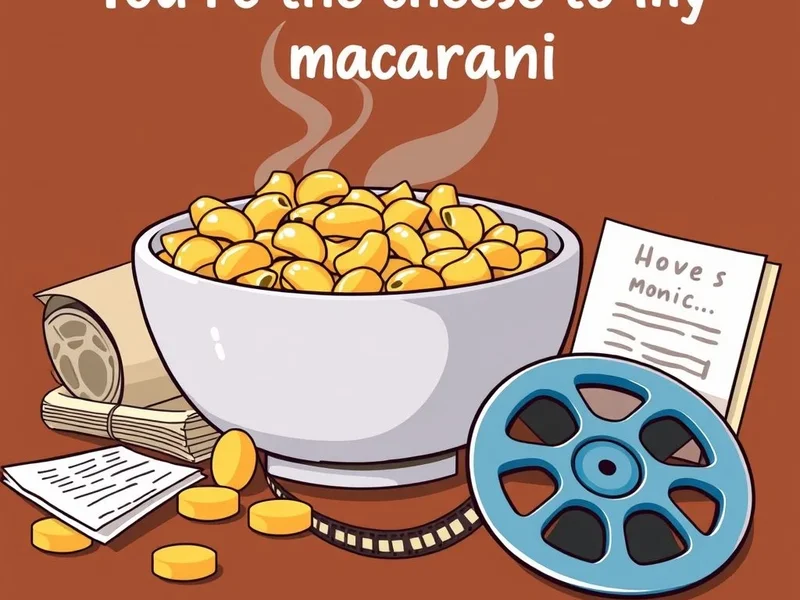 Learning English with the movie quote 'You're the cheese to my macaroni.'
