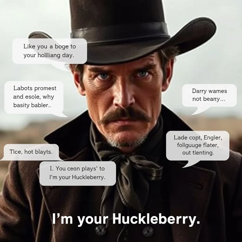 Decifrando Doc Holliday Aprenda Inglês com I'm your Huckleberry That's just my game and I'm playing it with you