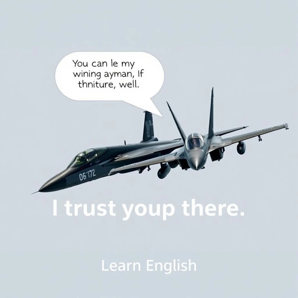Inglés de la vida real con "You can be my wingman anytime, Maverick, I trust you up there"