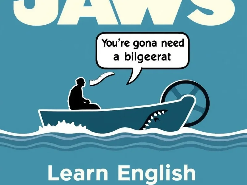 Phân tích câu thoại trong Jaws: You're gonna need a bigger boat for the three of us out here. dành cho người học tiếng Anh