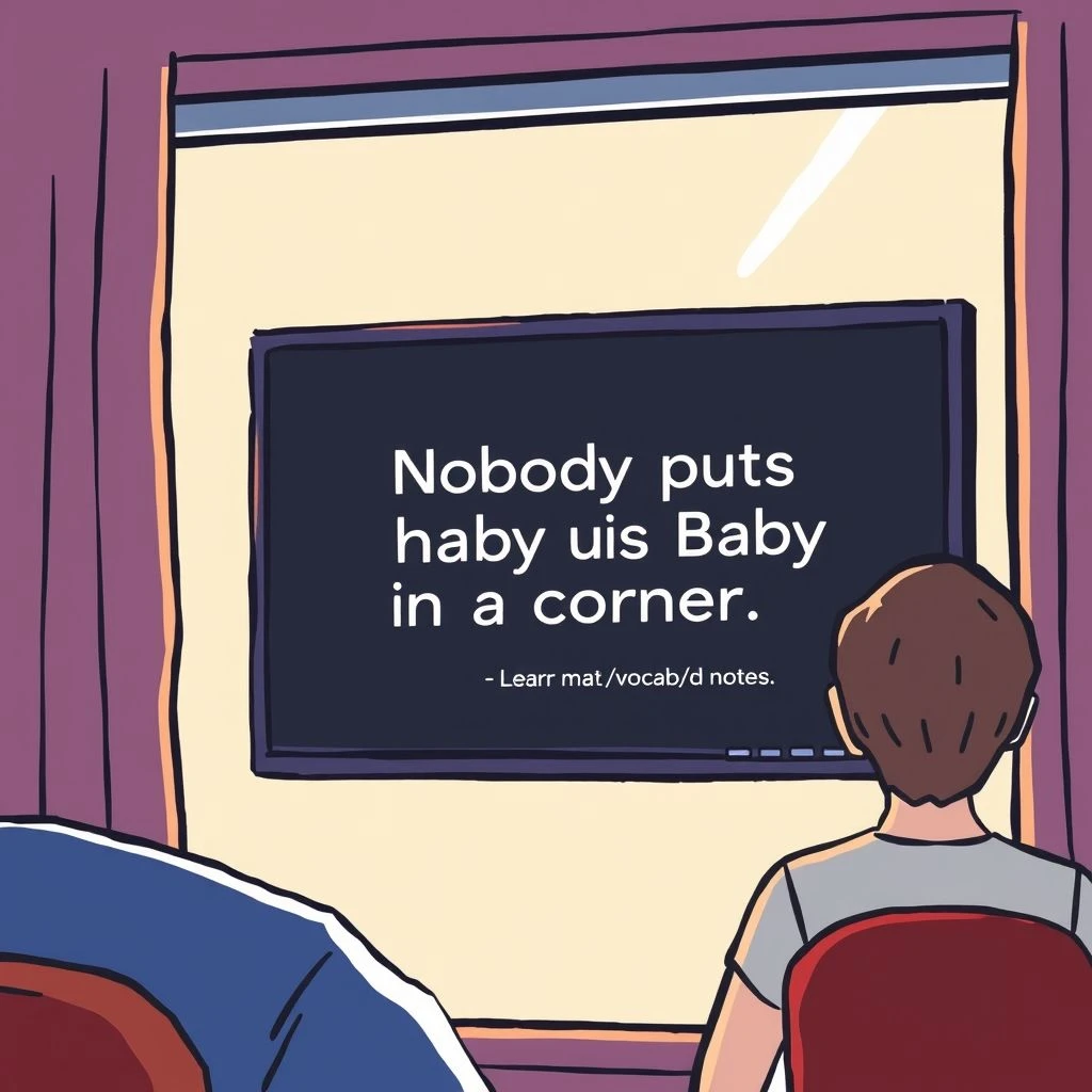 Hiểu Tiếng Anh từ câu "Nobody puts Baby in a corner, especially when her friends are around"