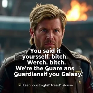 Học tiếng Anh với You said it yourself, bitch. We're the Guardians of the Galaxy.