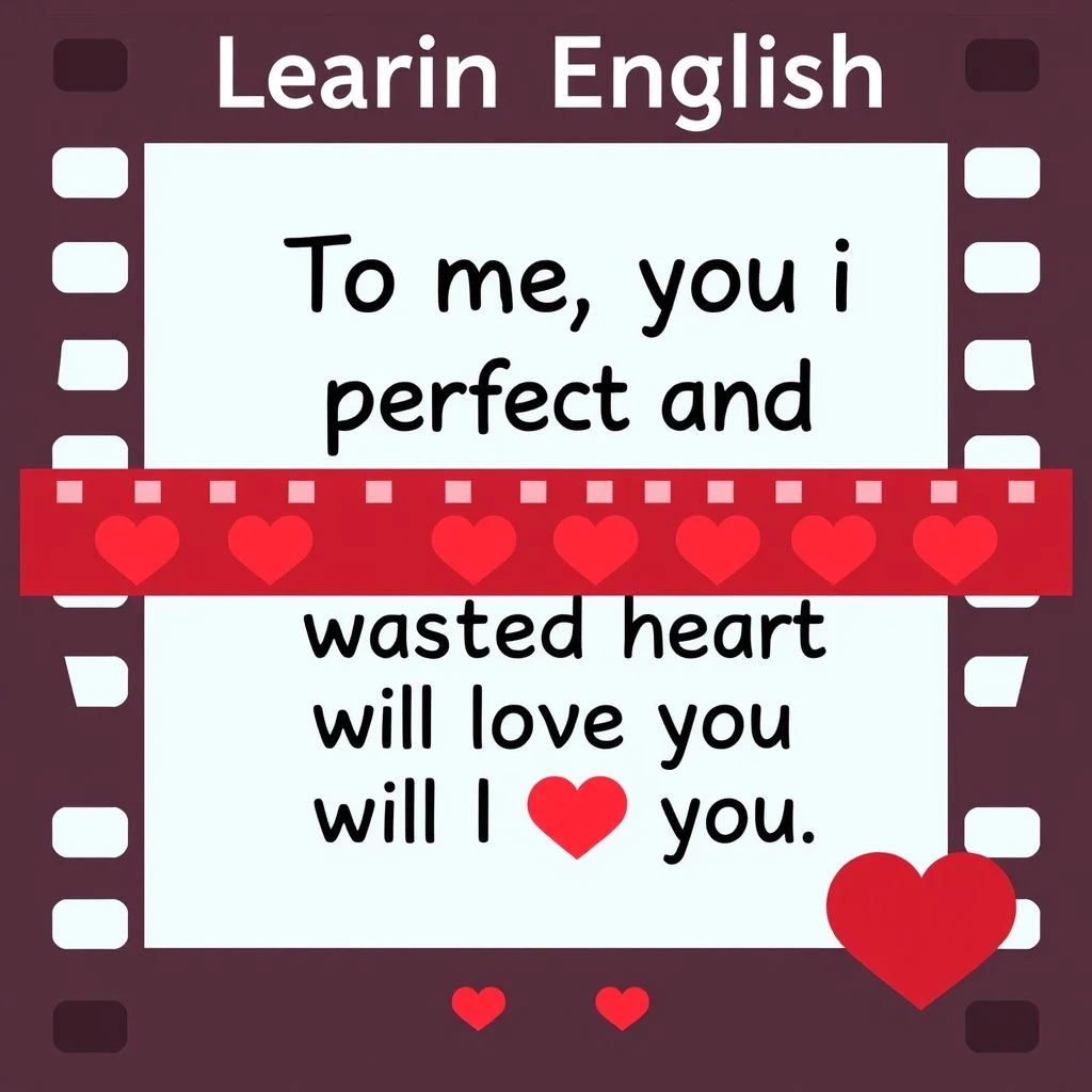 "To me, you are perfect..." Aprenda Inglês: Análise da Frase