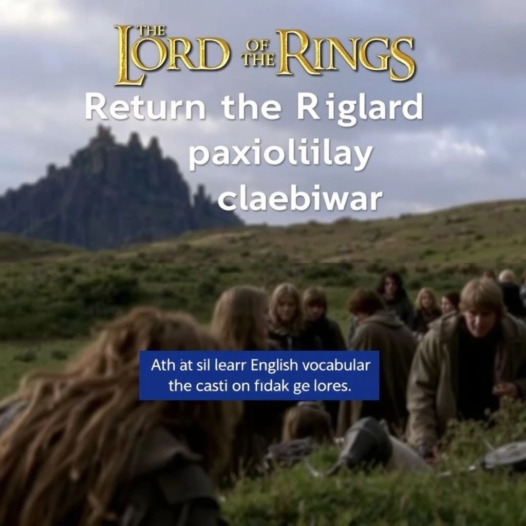 Lições de Inglês da Terra Média Compreendendo I'm glad to be with you, Samwise Gamgee, here at the end of all things
