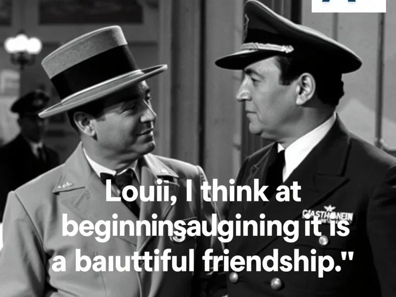 Học tiếng Anh với câu nói: Louis, I think this is the beginning of a beautiful friendship between us. Từ Casablanca.