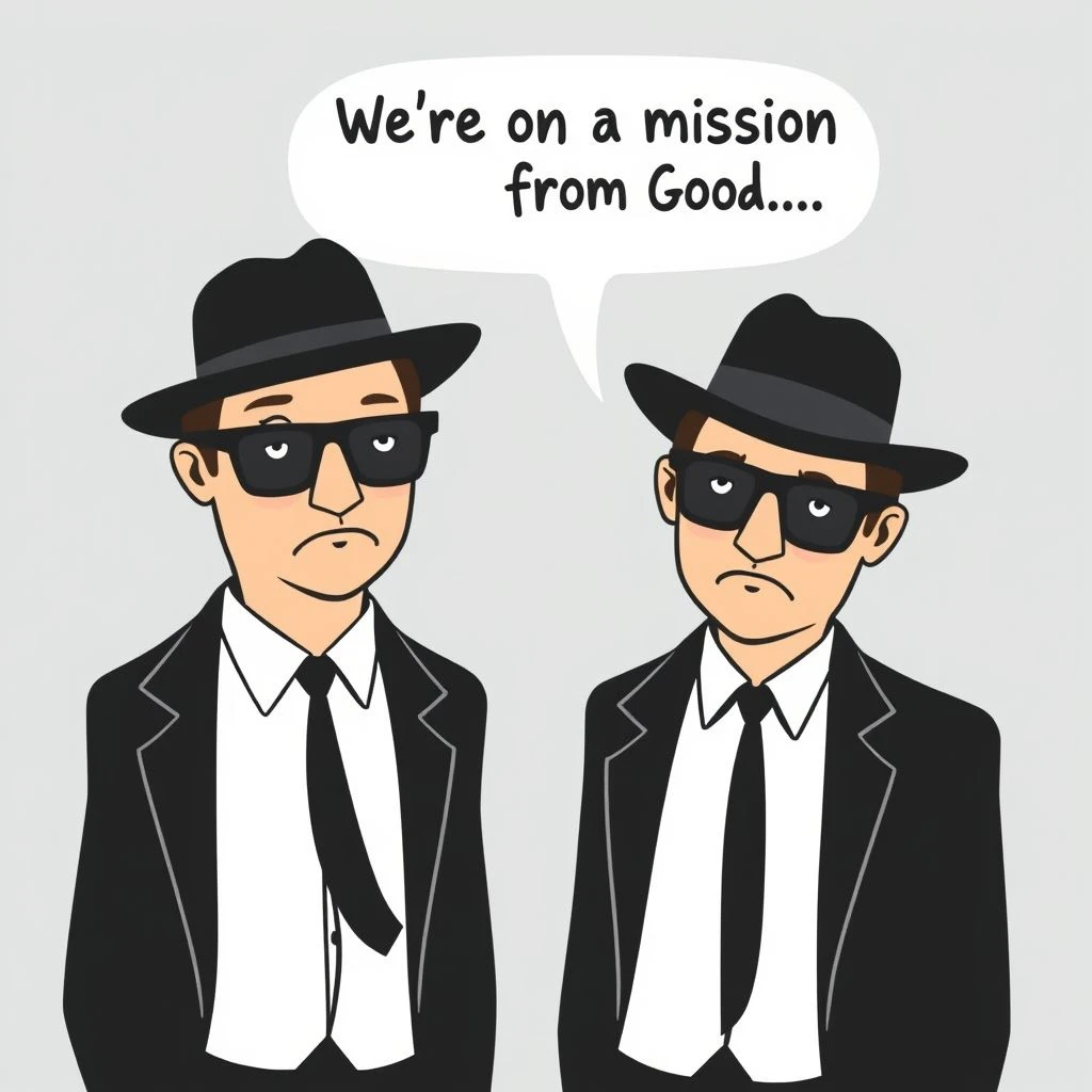 We're on a mission from God...' - Análisis para aprender inglés con películas