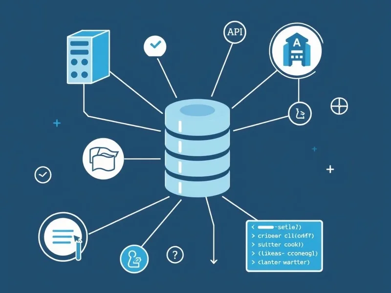 Image: A visual representation of backend development concepts like servers and databases